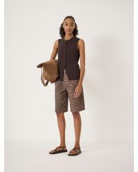 Hush - Long Denim Bermuda Shorts - Lyst