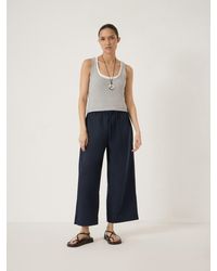 Hush - Arden Cropped Cotton Trousers - Lyst