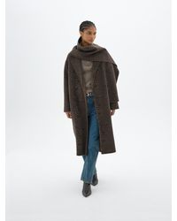 Hush - Mili Pure Wool Double Faced Leopard Coat - Lyst