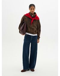 Hush - Hendrix Half Placket Cotton Sweatshirt - Lyst