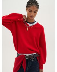 Hush - Millie Merino Wool V Neck Jumper - Lyst
