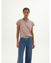 Hush - Slim Fit Slub Crew T-Shirt - Lyst