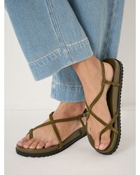 Hush - Theo Leather Strappy Sandals - Lyst
