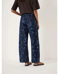 Hush - Cropped Bree Horseshoe Barrel Leg Jeans - Lyst
