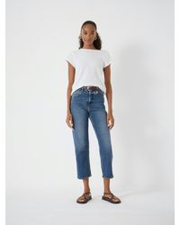 Hush - Nina Straight Crop Jeans - Lyst