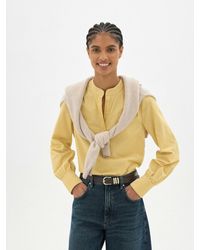 Hush - Cyra Long Sleeve Corduroy Blouse - Lyst