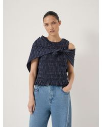 Hush - Oversized Triangle Checked Scarf - Lyst