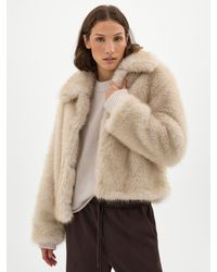 Hush - Freya Faux Fur Coat - Lyst