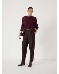 Hush - Tapered Leg Wool Blend Trousers - Lyst
