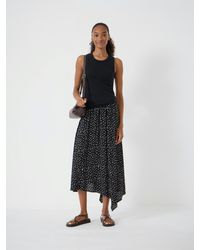 Hush - Cesca Polka Dot Asymmetric Skirt - Lyst