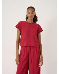 Hush - Rein Crinkle Textured Shell Top - Lyst