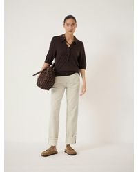 Hush - Agnes 2.0 Stripe Turn Up Jeans - Lyst