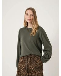Hush - Elodie Puff Detail Cuff Cotton Top - Lyst