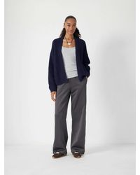 Hush - Waffle Stitch Edge To Edge Cardigan - Lyst