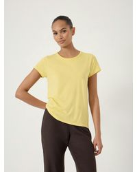 Hush - Slim Fit Slub Crew T-Shirt - Lyst