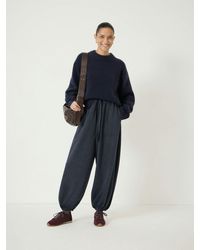 Hush - Taylor Check Balloon Hem Jersey Trousers - Lyst