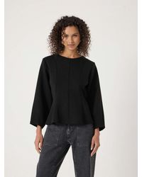 Hush - Scuba Peplum Jersey Top - Lyst