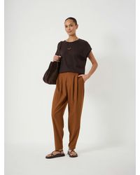 Hush - Noa Wool Blend Tapered Leg Trousers - Lyst