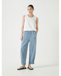 Hush - Supersoft Denim Barrel Leg Jeans - Lyst