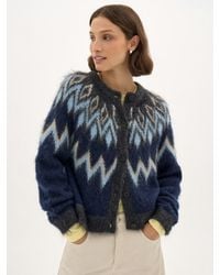 Hush - Marinelle Fairisle Knitted Cardigan - Lyst