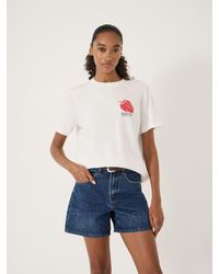 Hush - Deucy Strawberry Graphic Cotton T-Shirt - Lyst