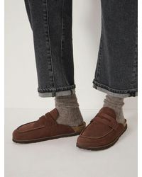 Hush - Rune Suede Padded Mules - Lyst