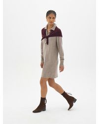 Hush - Knitted Polo Neck Mini Dress - Lyst