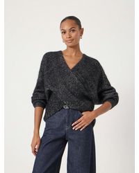Hush - Betty Wool Blend Metallic Jumper - Lyst
