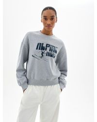 Hush - Alpine Highs Graphic Shrunken Sweatshirt - Lyst