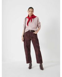 Hush - Cordelia Barrel Leg Snake Print Jeans - Lyst