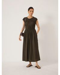 Hush - Gaia Grown On Sleeve Maxi Dress - Lyst