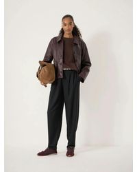 Hush - Noa Wool Blend Tapered Leg Trousers - Lyst