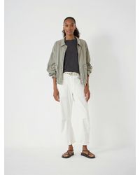 Hush - Cordi Barrel Leg Cotton Trousers - Lyst