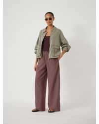 Hush - Sami Striped Side Detail Trousers - Lyst