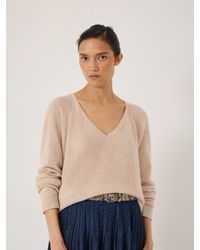 Hush - Constance Cashmere V Neck Jumper - Lyst