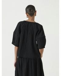 Hush - Mae Crinkle Balloon Sleeve Blouse - Lyst