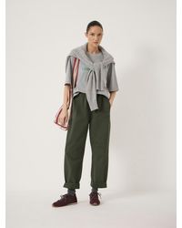 Hush - Jack Barrel Leg Pull On Trousers - Lyst