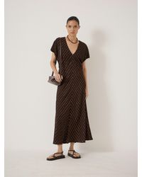 Hush - Grace Crepe V-Neck Maxi Dress - Lyst