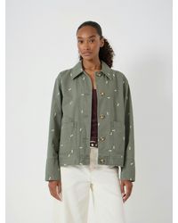 Hush - Emery Embroidered Cotton Utility Jacket - Lyst