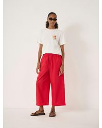 Hush - Arden Cropped Cotton Trousers - Lyst