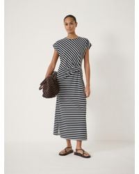 Hush - Athena Twist-Detail Jersey Midi Dress - Lyst