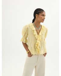 Hush - Koa Cotton Broderie Blouse - Lyst