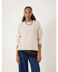 Hush - Wool Blend Crew Neck Jumper - Lyst