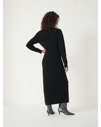 Hush - Merino V-Neck Tie Detail Dress - Lyst