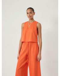 Hush - Vera Linen Blend Shell Top - Lyst
