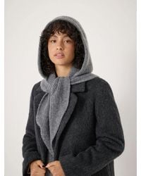 Hush - Knitted Hooded Scarf - Lyst