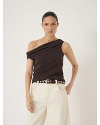 Hush - Nya Twist Jersey Top - Lyst