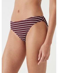 Hush - Cally Classic Stripe Crinkle Bikini Bottoms - Lyst