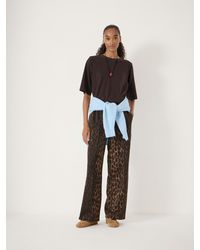 Hush - Harrison Animal Print Side Stripe Joggers - Lyst