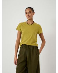 Hush - Slim Fit Slub Crew T-Shirt - Lyst